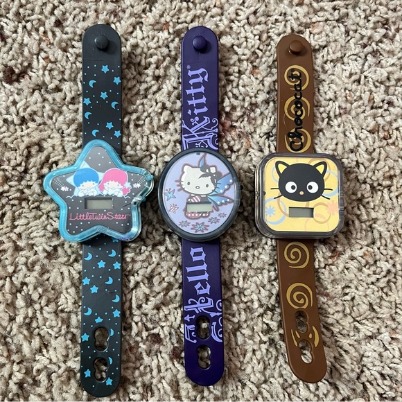 Sanrio Accessories - VTG Sanrio Burger King Toy Watches 2008